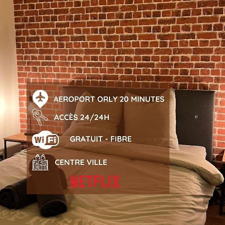 Beau T3 Style Industriel N20 Orly Paris Wifi Underground Industry Apartment La Ville-du-Bois Exterior photo